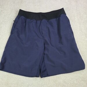 Fabletics The Franchise Shorts Mens L Blue 9 In Unlined Athletic Gym Workout